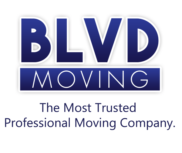 BLVD Moving LLC Logo - The Most Trusted Professional Moving Company - black text